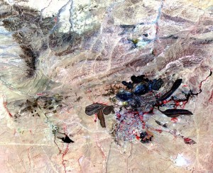 Rare earth elements mine in Inner Mongolia, China Photo: NASA