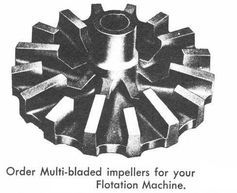 multi-blade flotation machine impeller