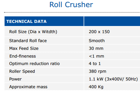 roll_crusher_specification