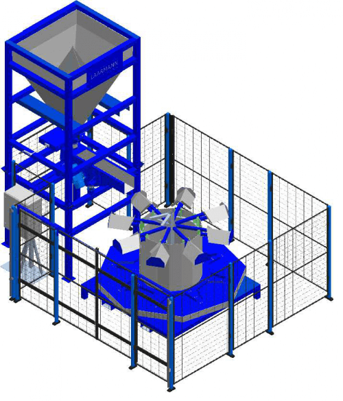 big bag to barrel with safety cage