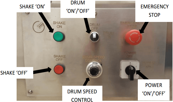 multi gravity separator drum-speed-control