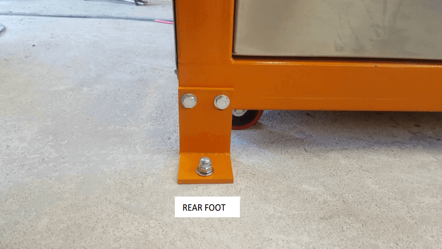 multi gravity separator rear-foot