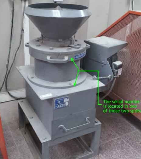 cc where to find the cone crusher serial number