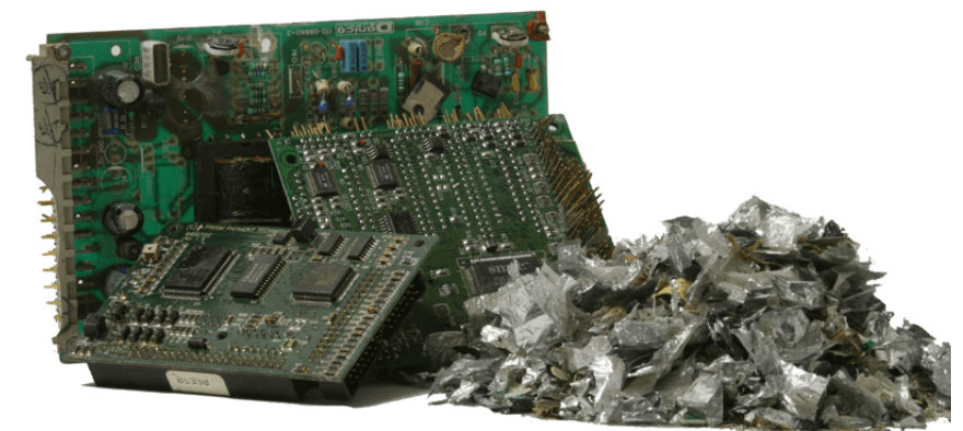 shredded hard drive