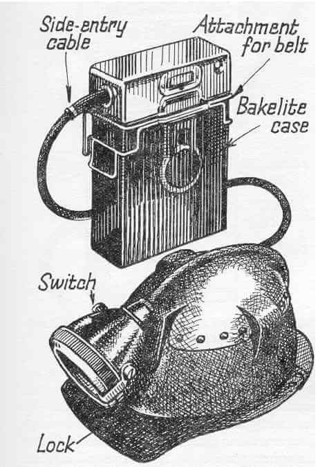 electric miner's lamp
