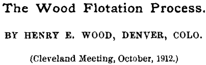 the wood flotation process