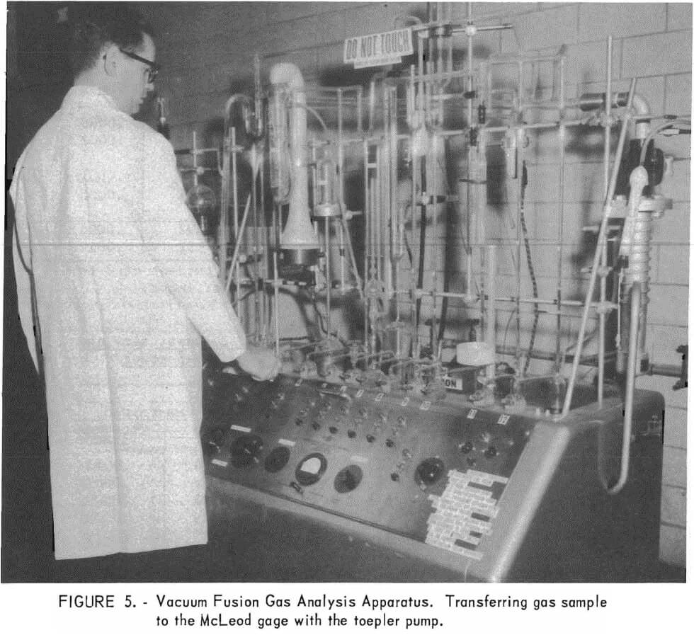vacuum fusion gas analysis apparatus