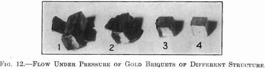 flow-under-pressure-of-gold-briquets