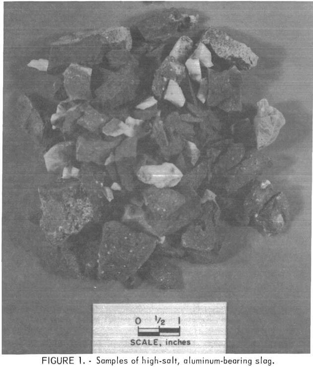 sample of high salt aluminum bearing slag