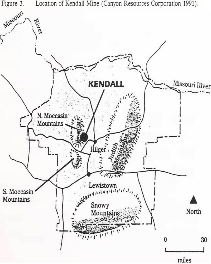 location of kendall mine
