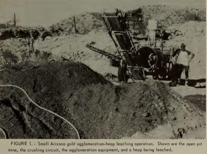 small arizona gold agglomeration-heap leaching operation