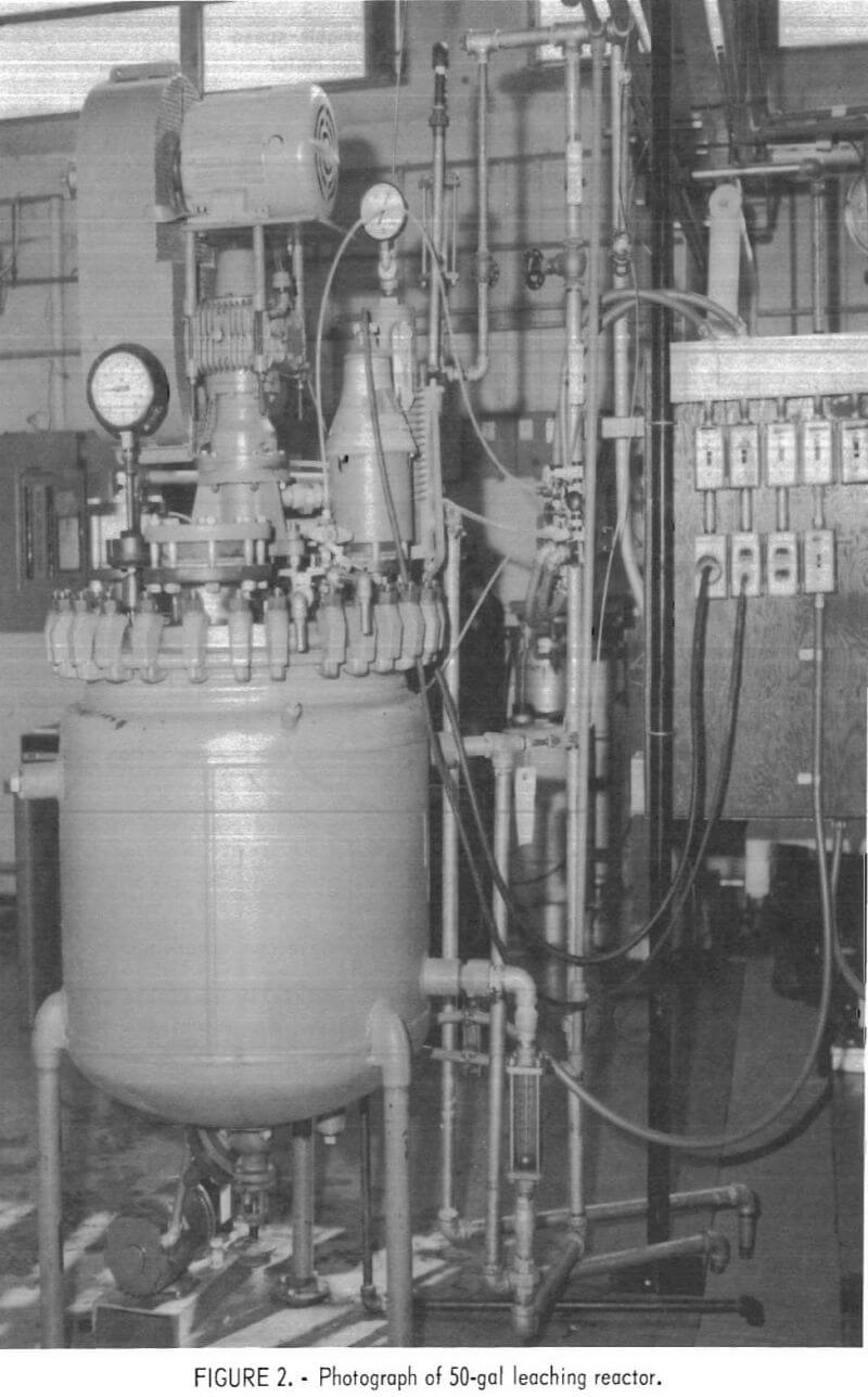 chlorine-oxygen-leaching reactor