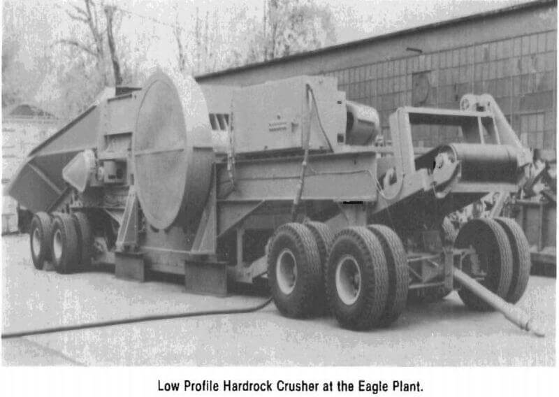 mobile rock crusher-at-eagle-plant