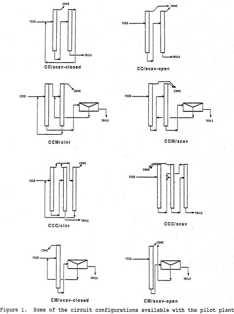 column flotation circuit configuration
