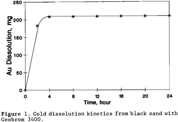 Black Sands gold leaching and gold recovery