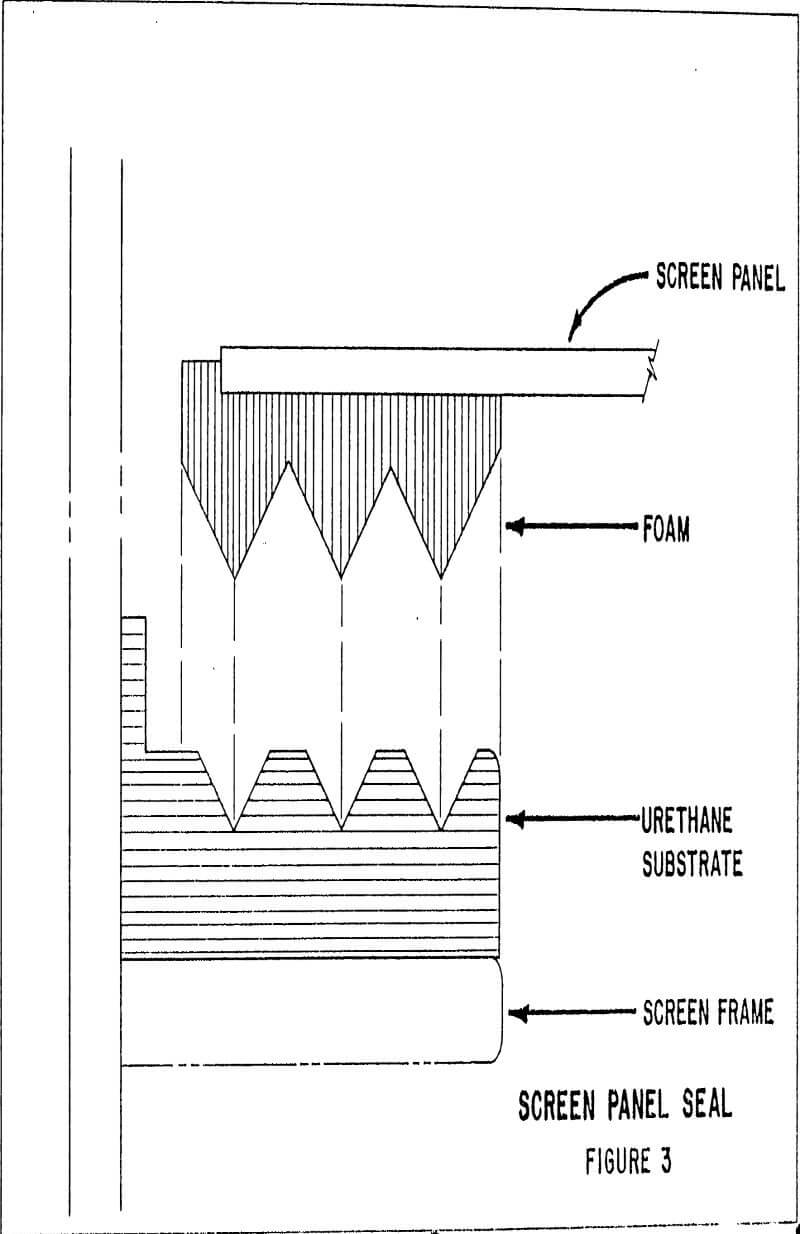 carbon-in-pulp screen panel seal