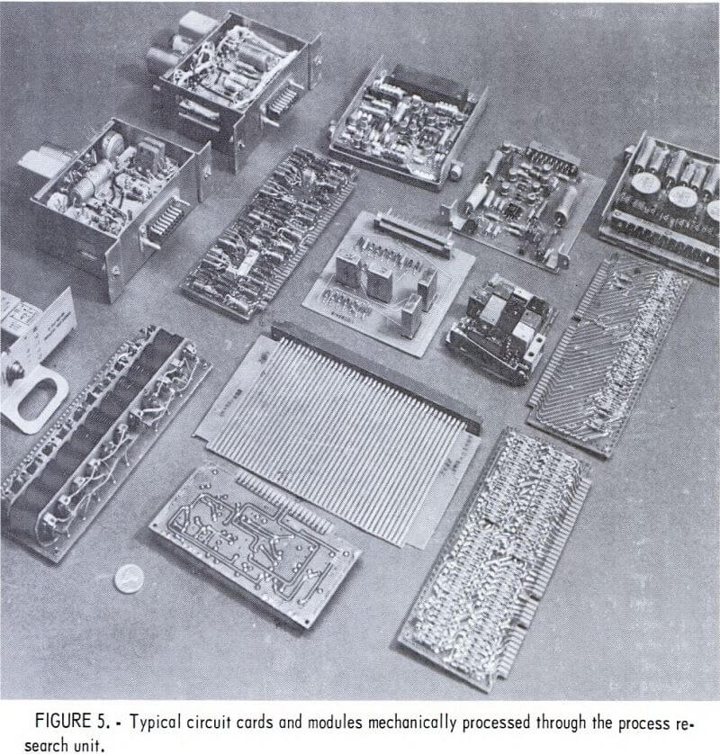 electronic scrap typical circuit cards
