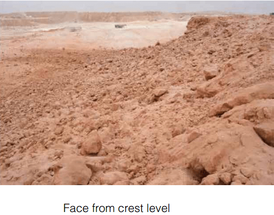air decking improve rock blasting efficiency face from crest level