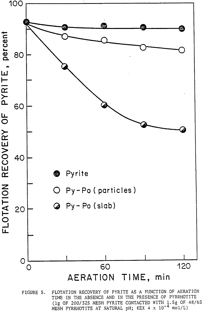 effect of pyrite-pyrrhotite flotation recovery of pyrite