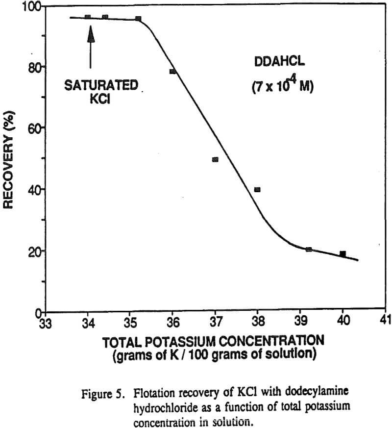 flotation adsorption of collector solution