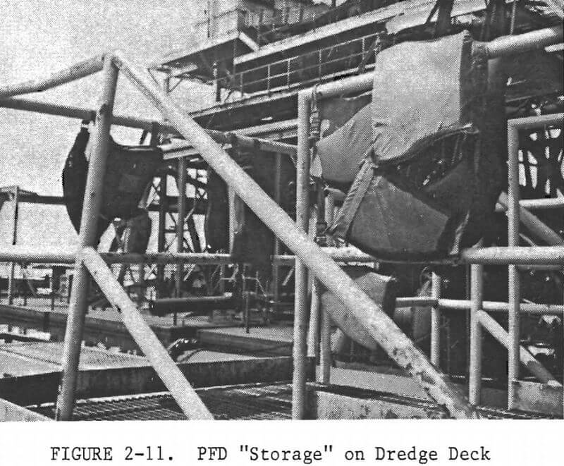 dredge pfd storage