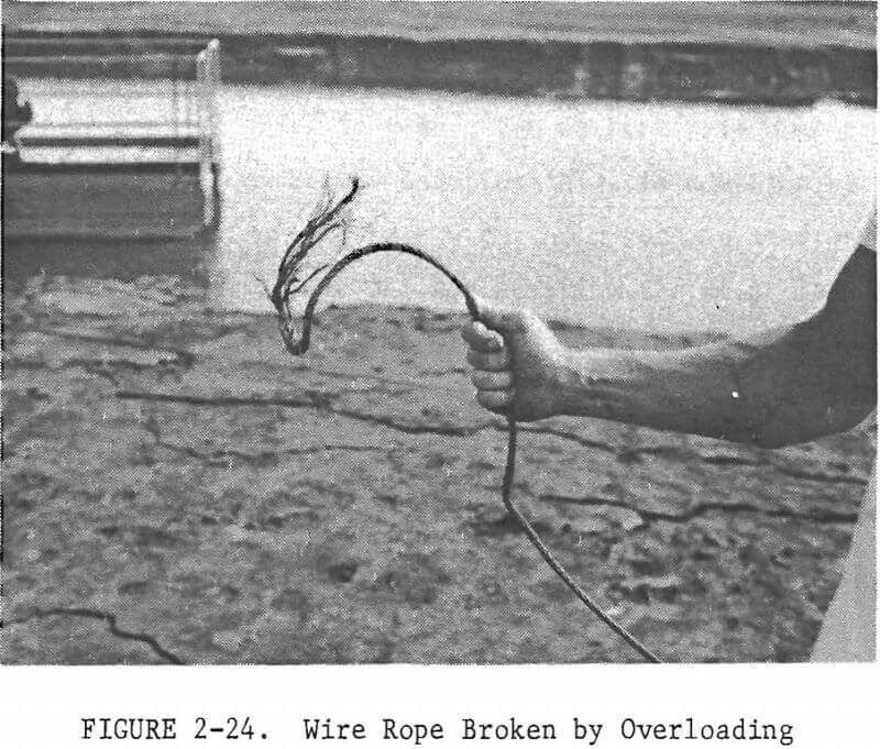 dredge wire rope broken by overloading