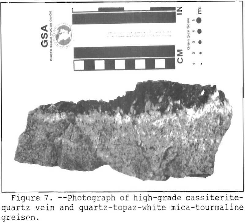 tin-tungsten greisen mineralization cassiterite