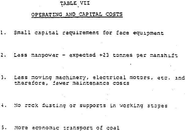 hydraulic mining operating and capital cost