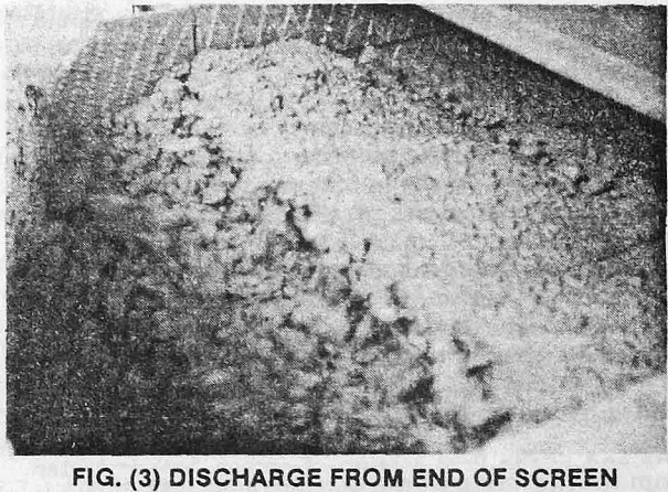 vibrating screen discharge