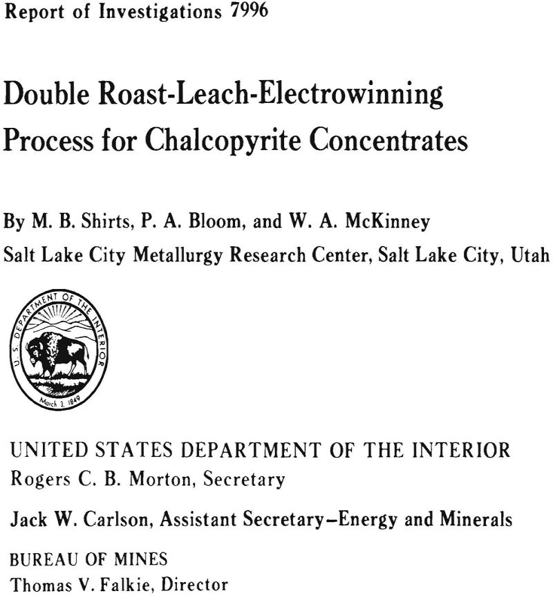 double roast-leach-electrowinning process for chalcopyrite concentrates