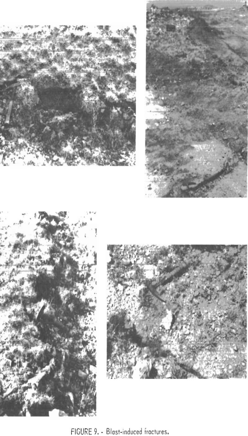 in situ extraction blast-induced fractures