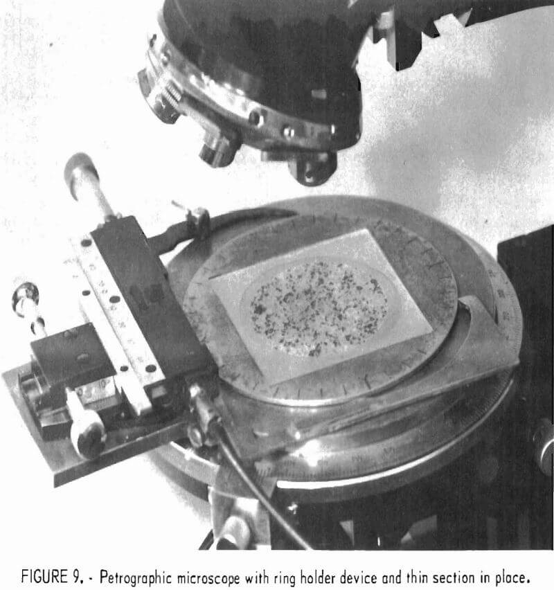 how to test rock petrographic microscope