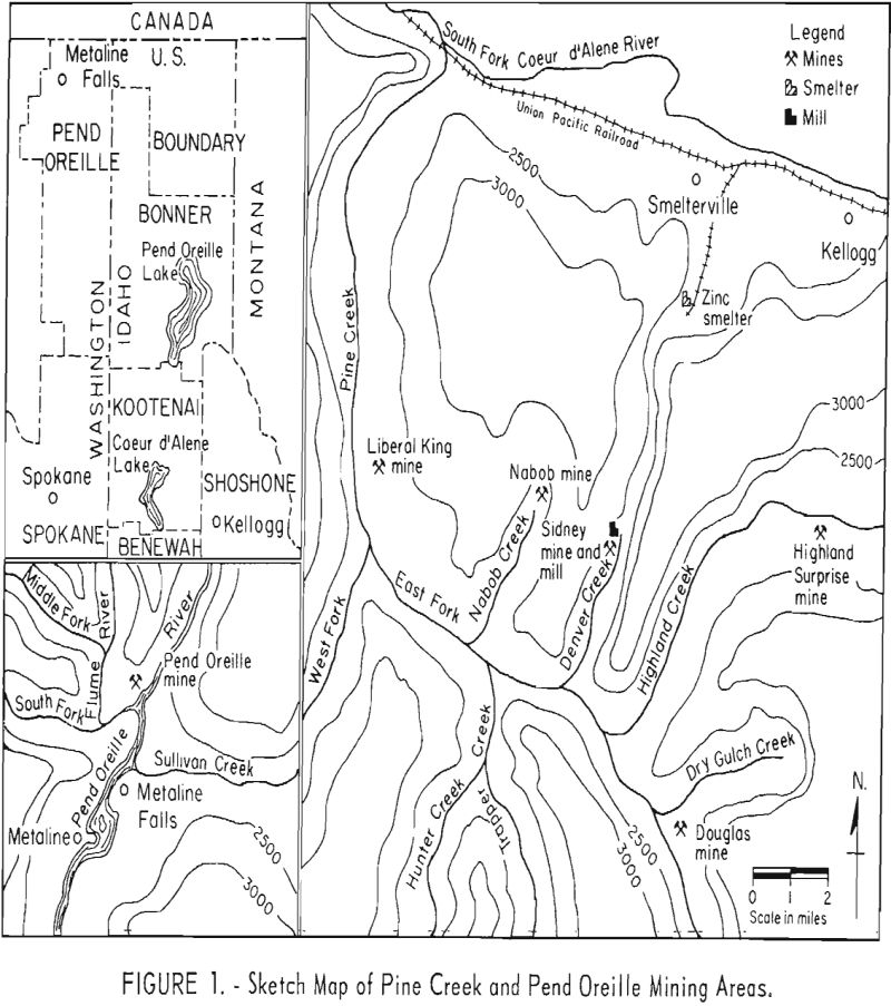 flotation sketch map of pine creek