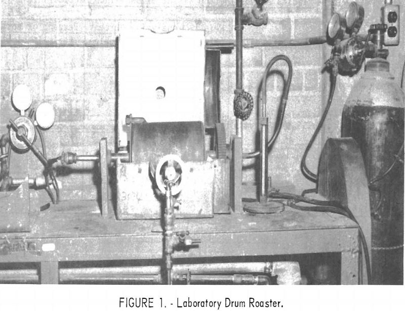 limonite-siderite iron ores laboratory drum roaster