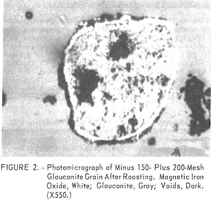 limonite-siderite iron ores photomicrograph