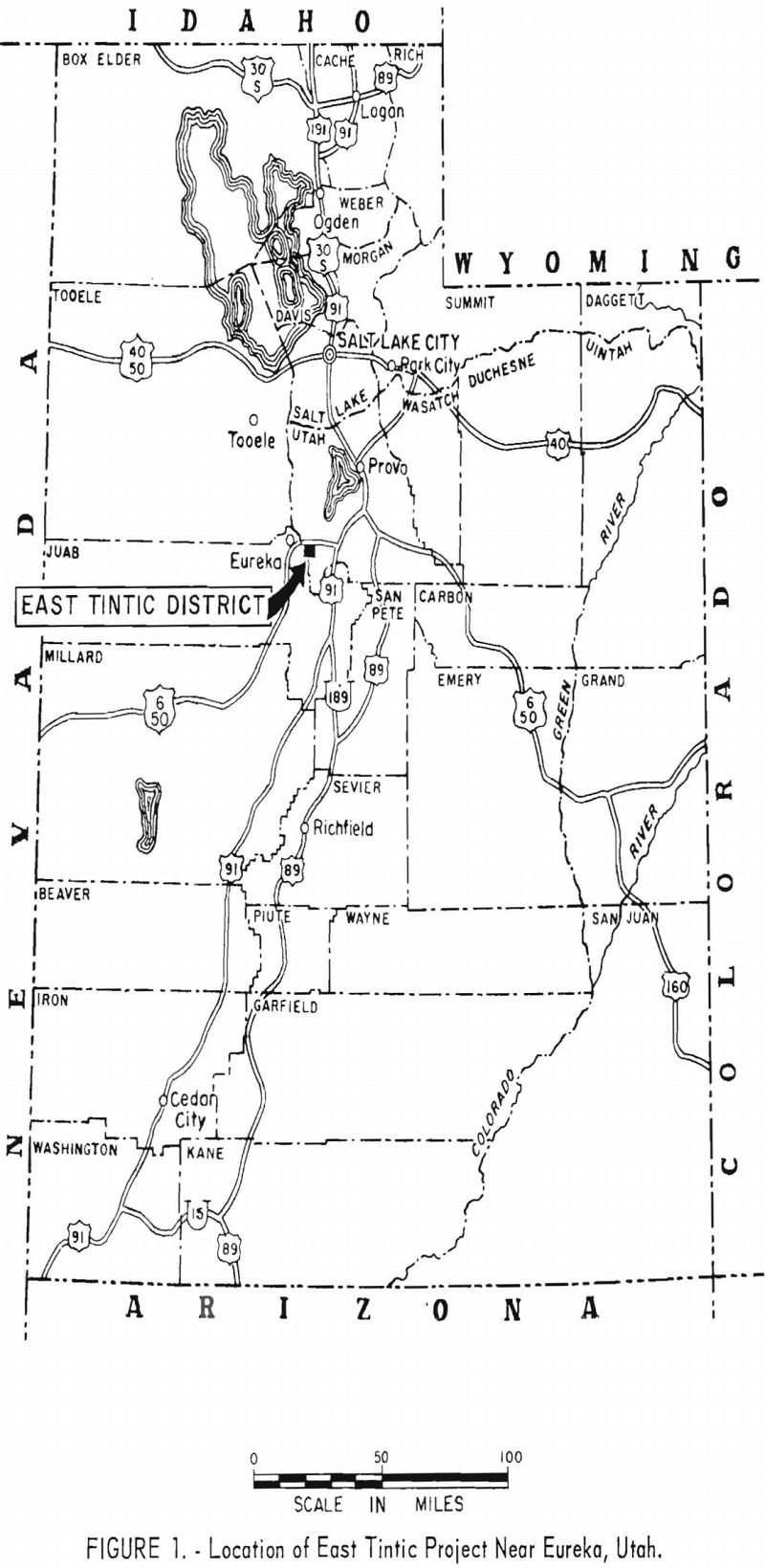 sinking methods locations of east tintic project