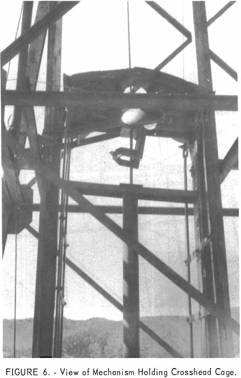 sinking methods view of mechanism holding crosshead cage